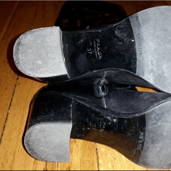 Authentic PRADA boots 13" small narrow calves - Picture 9 of 12